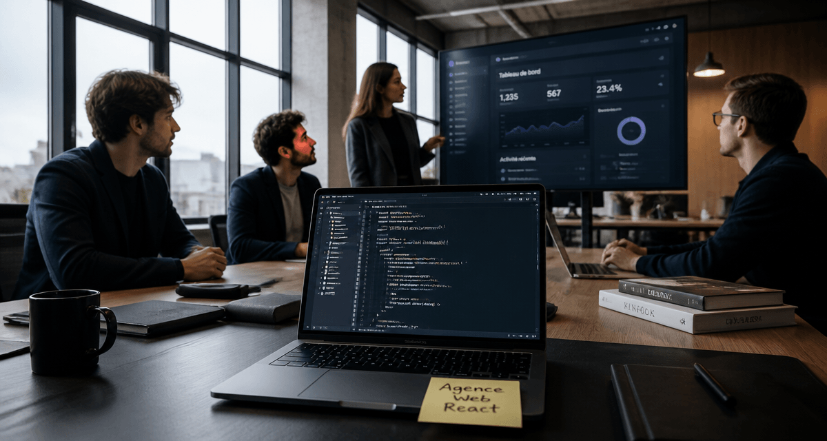 Agence web React équipe application
