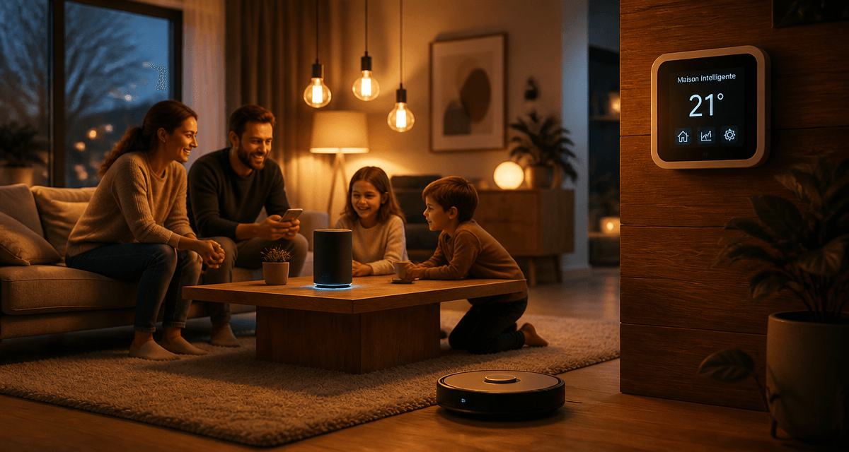 appareil intelligent dans salon moderne