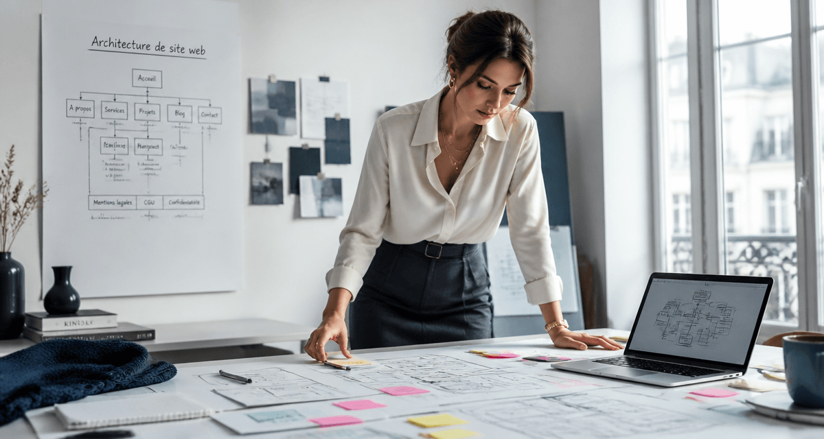 architecture site web femme plan arborescence