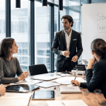 Conseiller en innovation avec équipe dans open space