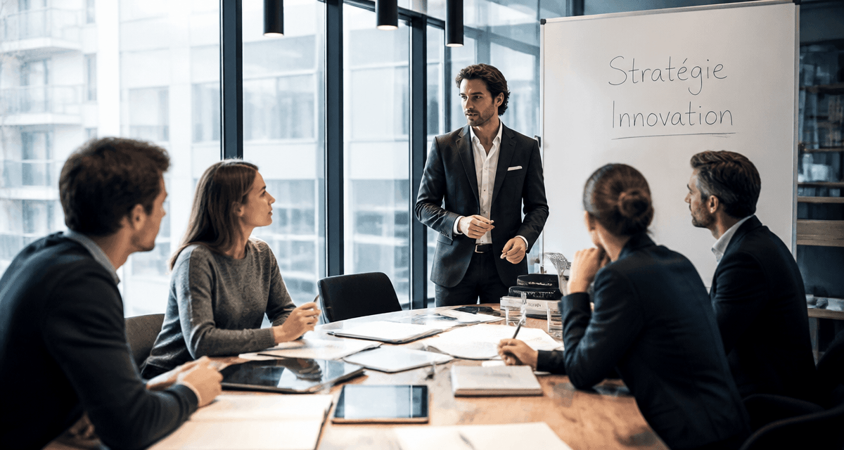 Conseiller en innovation avec équipe dans open space