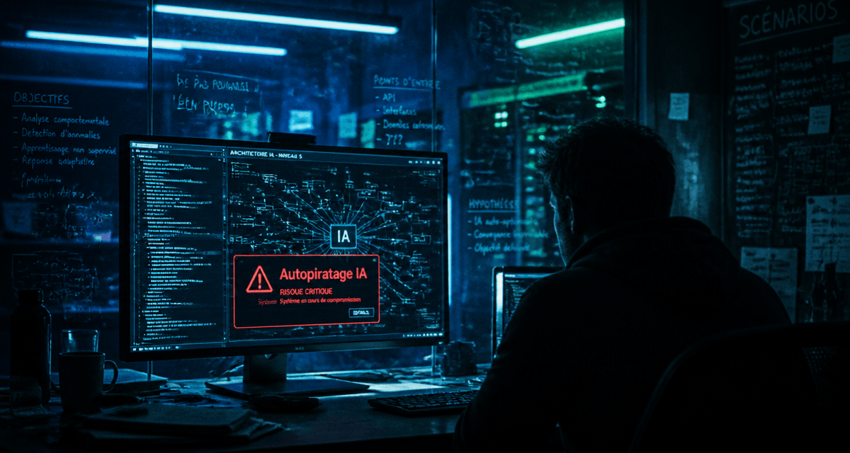 ia s'autopirate écran alerte cybersécurité