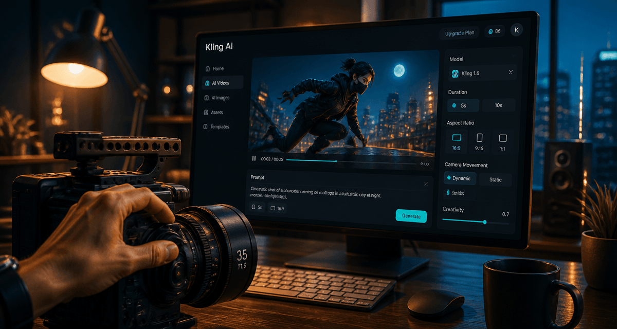 kling ai avis interface vidéo IA