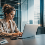ntic def femme open space ordinateur