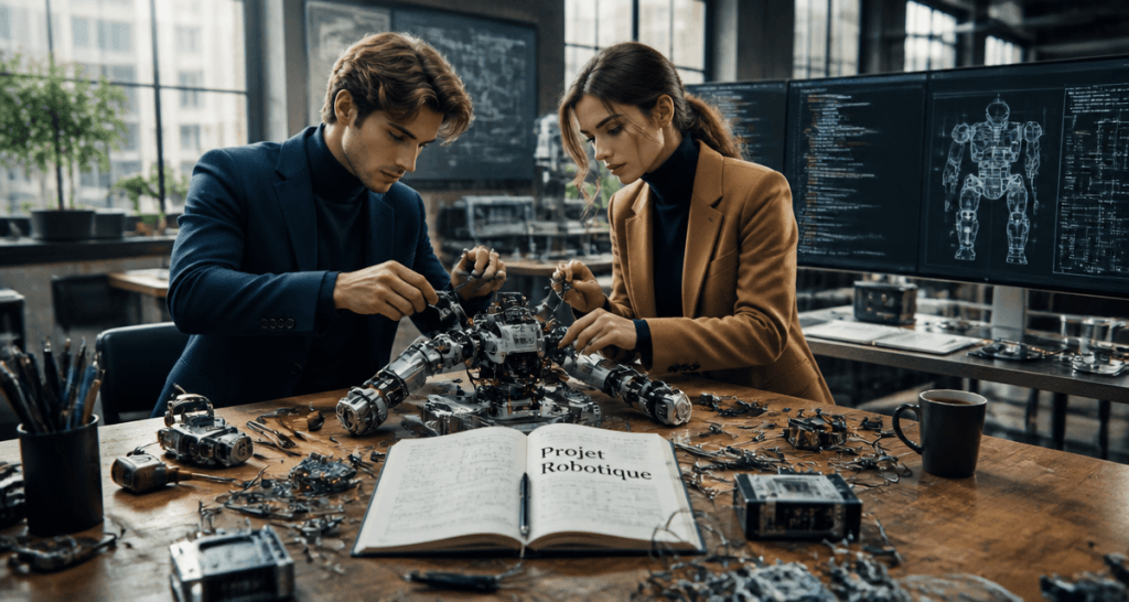 Projet robotique assemblage prototype en atelier