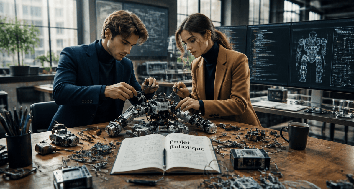 Projet robotique assemblage prototype en atelier