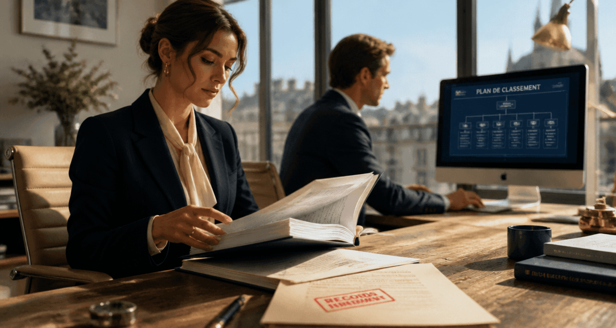 records management équipe bureau plan de classement