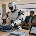 robot humanoïde domestique prix pliant du linge