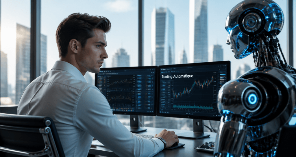 robot trading automatique investisseur écrans