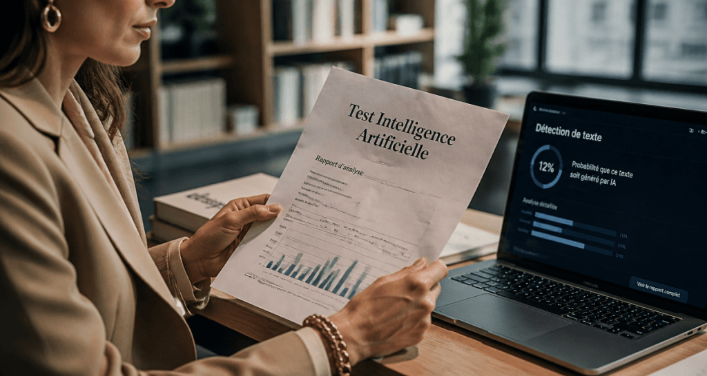 test intelligence artificielle rapport sur table