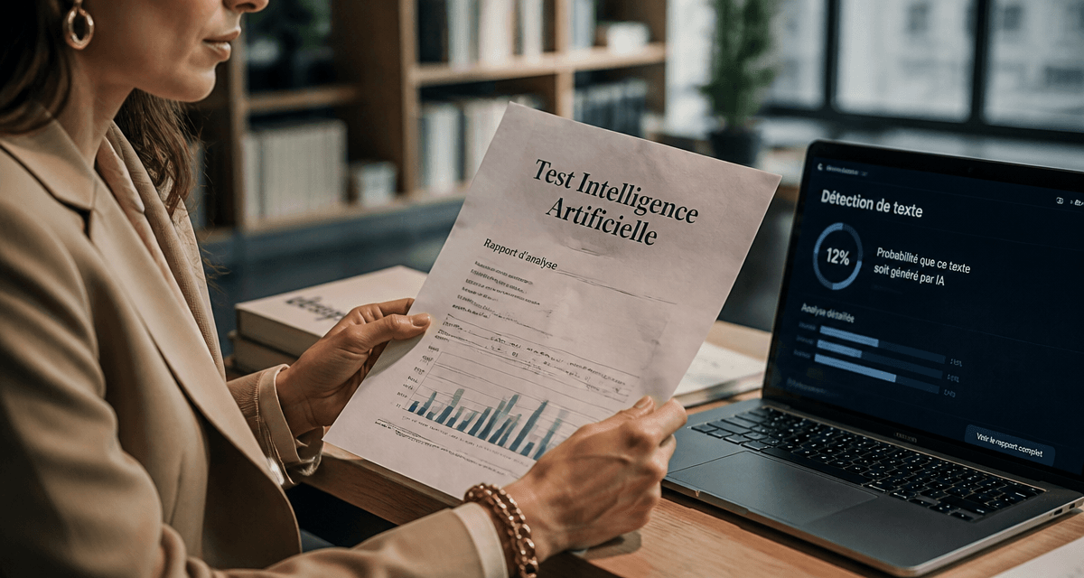 test intelligence artificielle rapport sur table