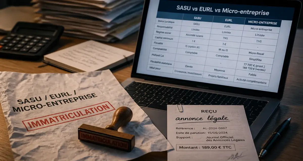 Comment monter son entreprise sans argent : immatriculation, 1 euro de capital