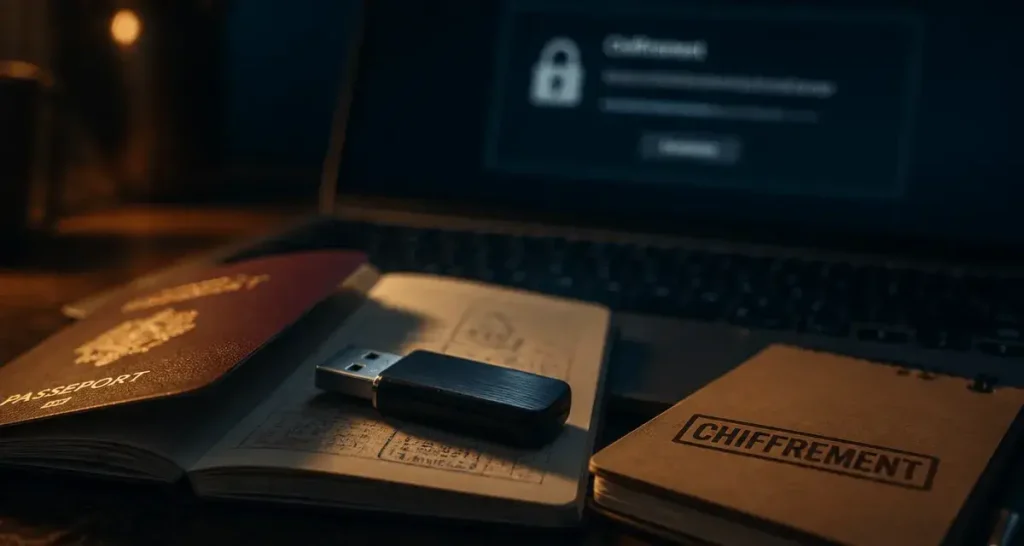 Crypter clé USB : clé chiffrée sur passeport, données sécurisées