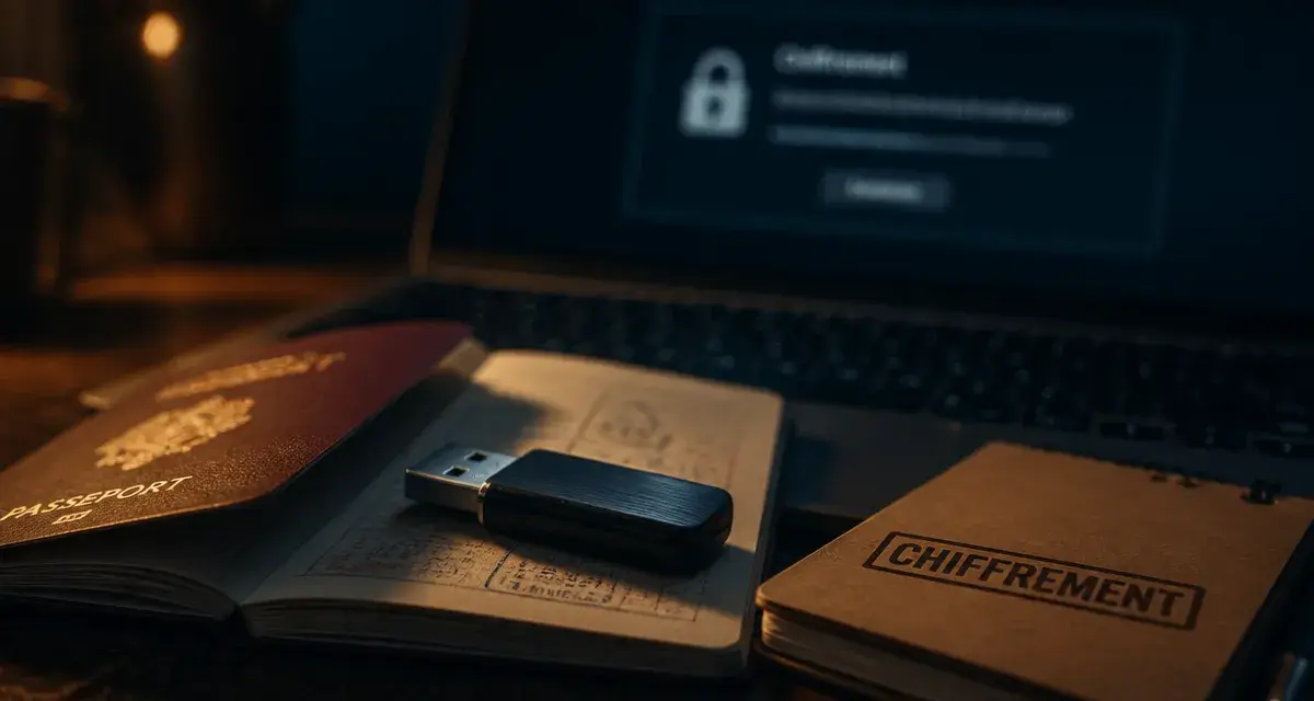 Crypter clé USB : clé chiffrée sur passeport, données sécurisées