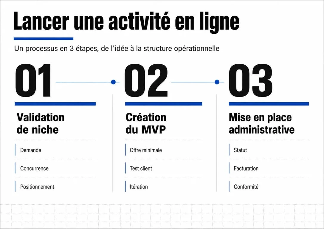Étapes clés pour lancer un business en ligne avec succès