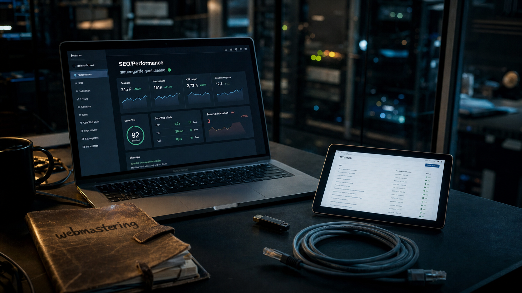 Webmastering : sécuriser et optimiser un site web (monitoring SEO et sauvegarde)