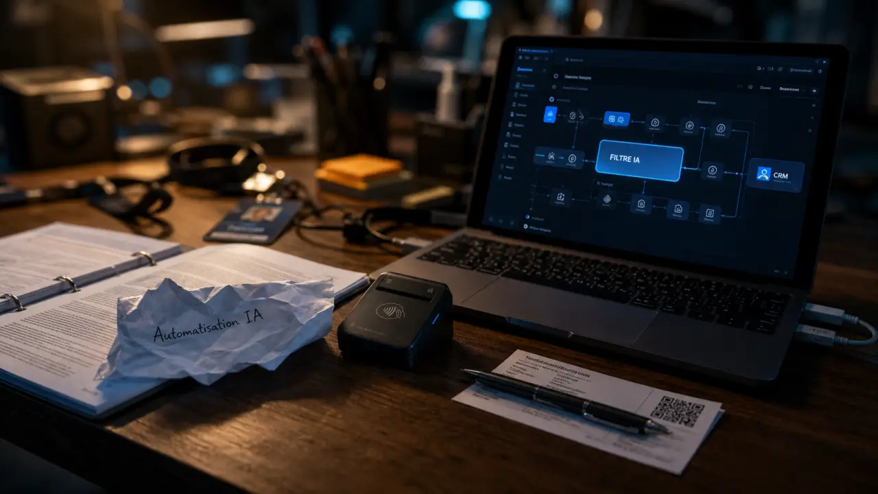 Automatisation IA sur un workflow relié à un CRM, pour gagner du temps sur tâches répétitives