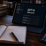 Chat GPT 6 : mémoire longue et autonomie sur interface sombre
