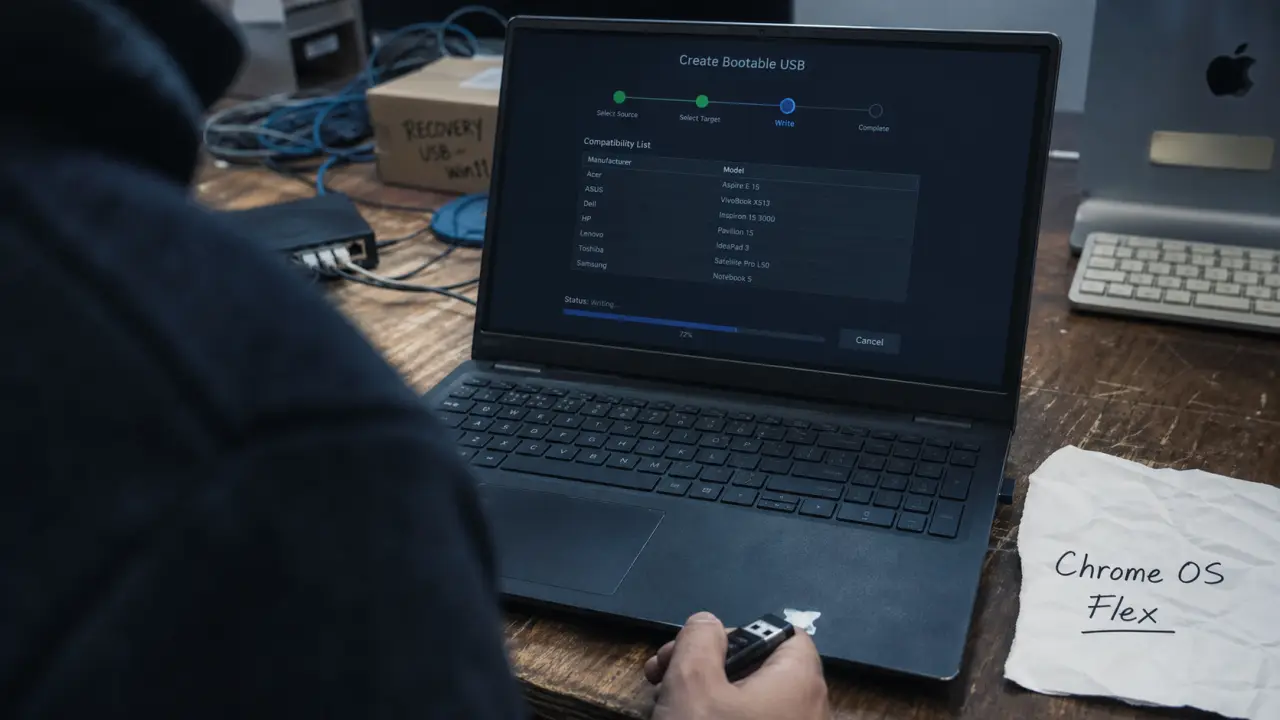 CloudReady : clé USB bootable pour Chrome OS Flex (création)