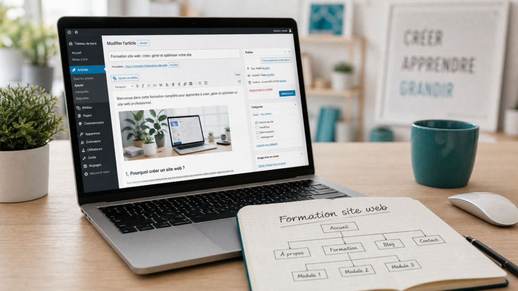 Formation création de site web : 7 heures, 28 heures ou certification TOSA