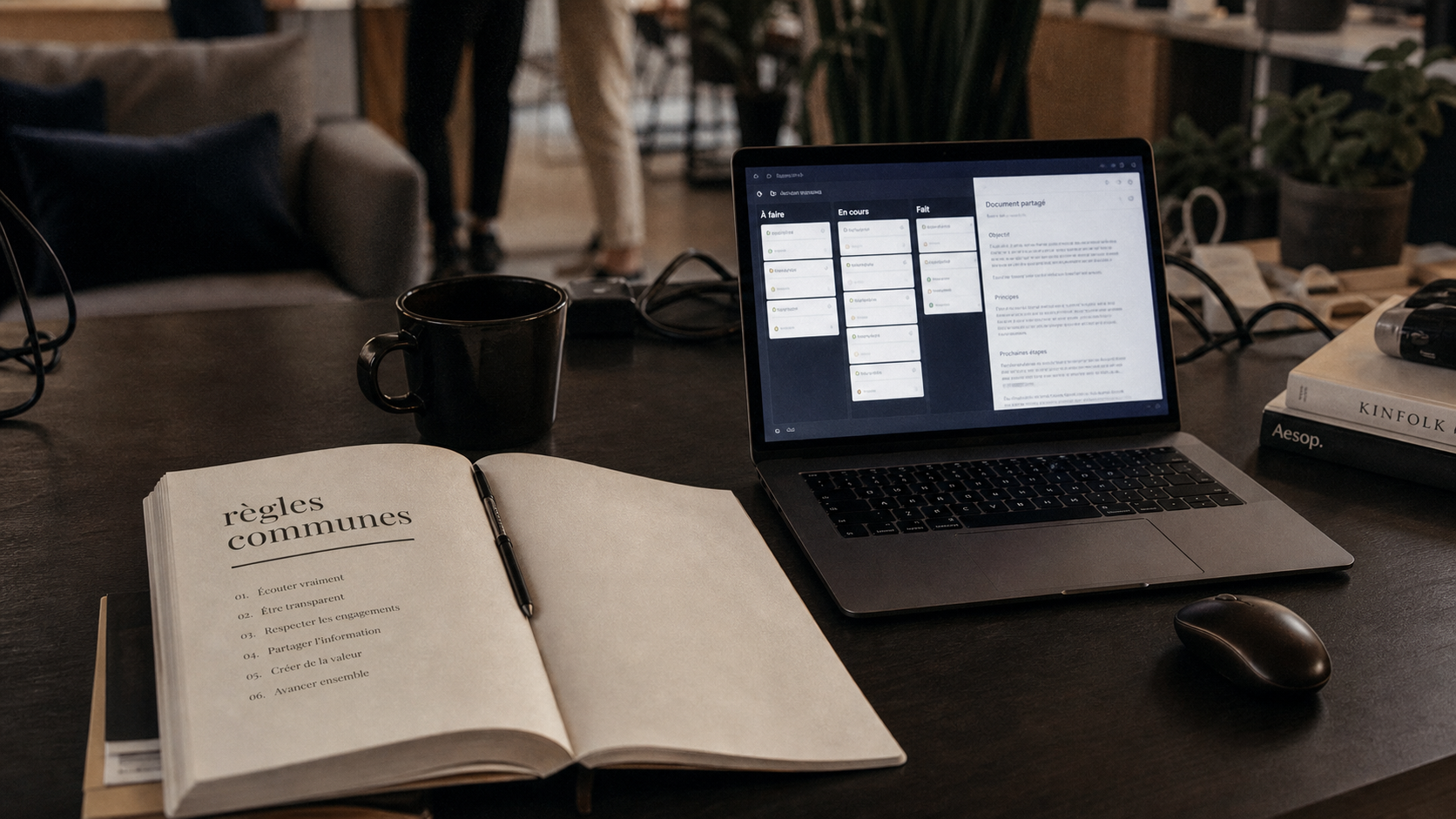 Outils collaboratif : suite messagerie et gestion de projet, tableau tâches partagé pour travailler sans empiler les applis