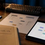 Outils no code : schéma workflow sur bureau