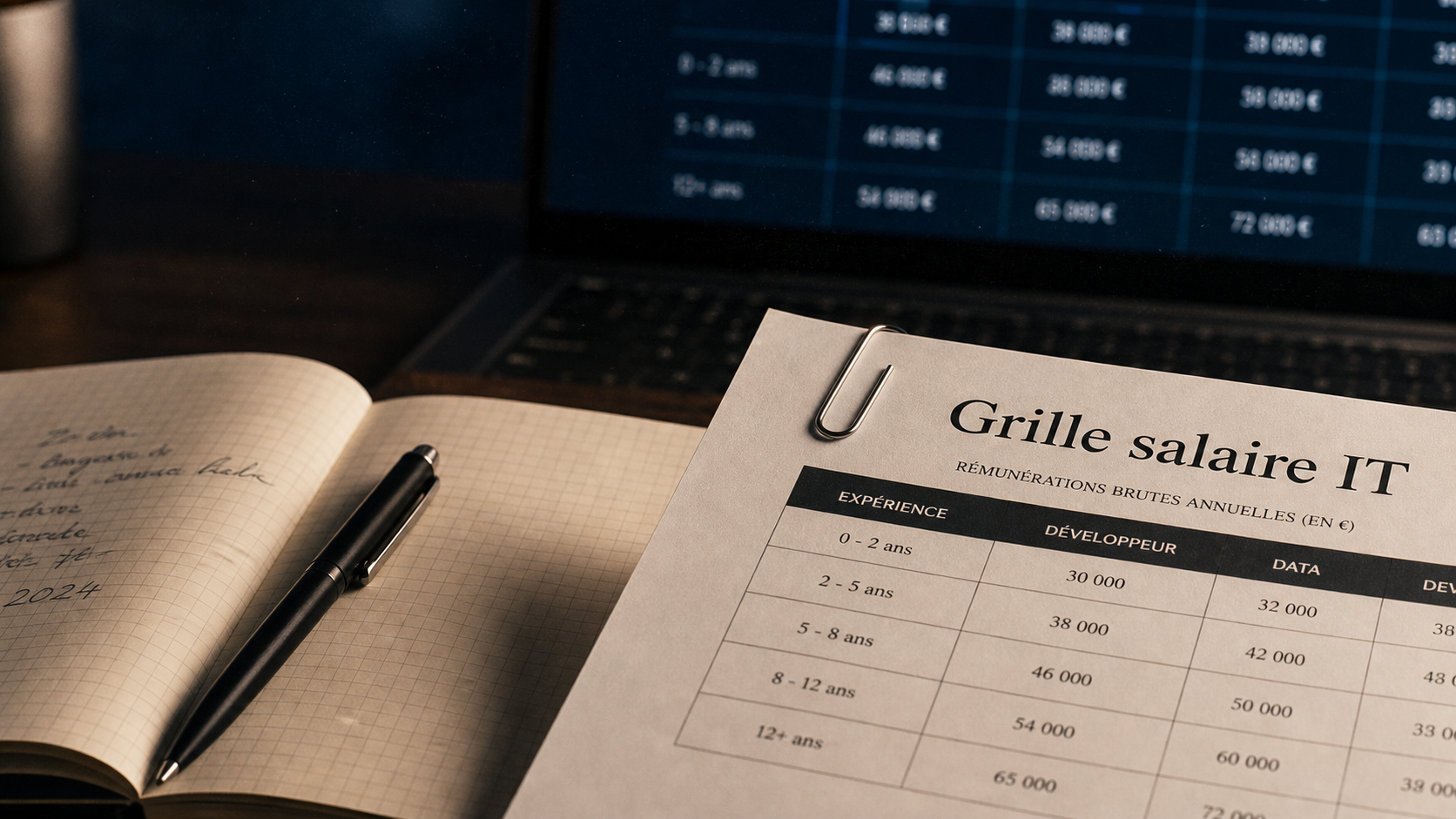 Salaire en informatique : grille IT cloud, data et cybersécurité