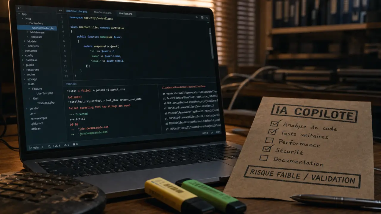 Web dev IA : IDE, tests et contrôle des risques