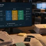 Data-lake : schéma Raw Trusted Refined sur écran