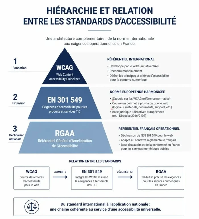 Schéma des standards de référence pour une formation accessibilité numérique