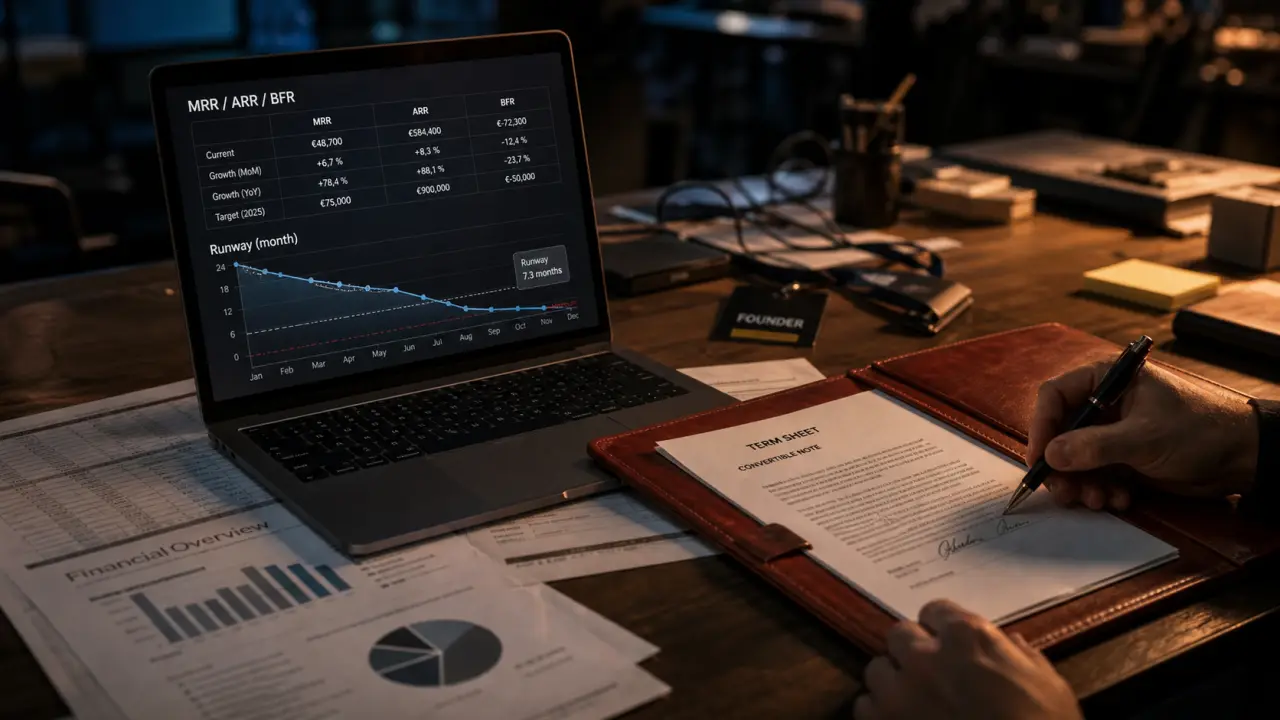 Financement de logiciels SaaS : trésorerie et runway MRR ARR