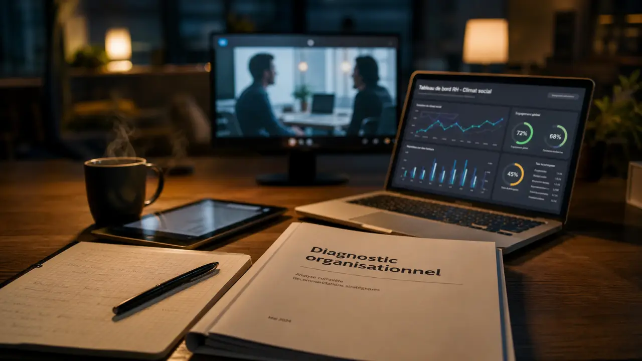 Formation à distance psychologie du travail : visio diagnostic organisationnel