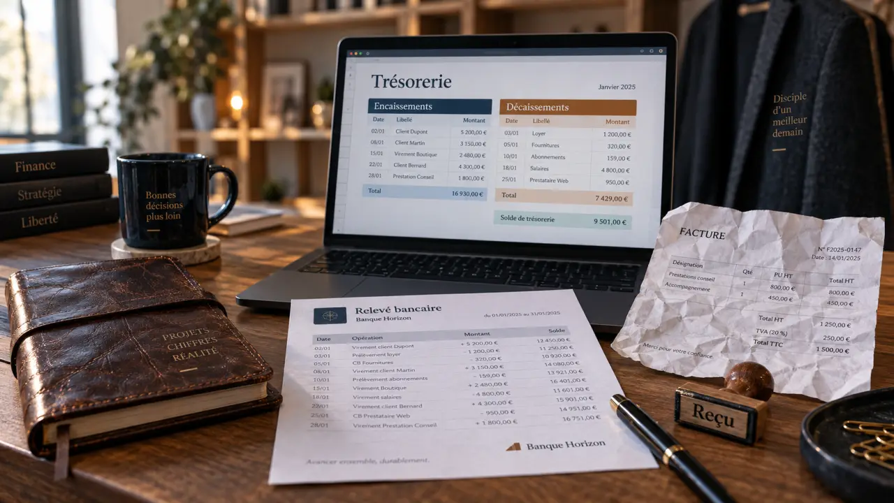 Comment optimiser la gestion de trésorerie d’une jeune startup : suivi à 6 mois, tableau trésorerie et relevé bancaire