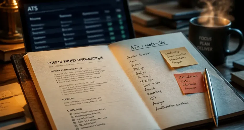 CV de chef de projet informatique : comment transformer une simple liste de missions en atout stratégique ?