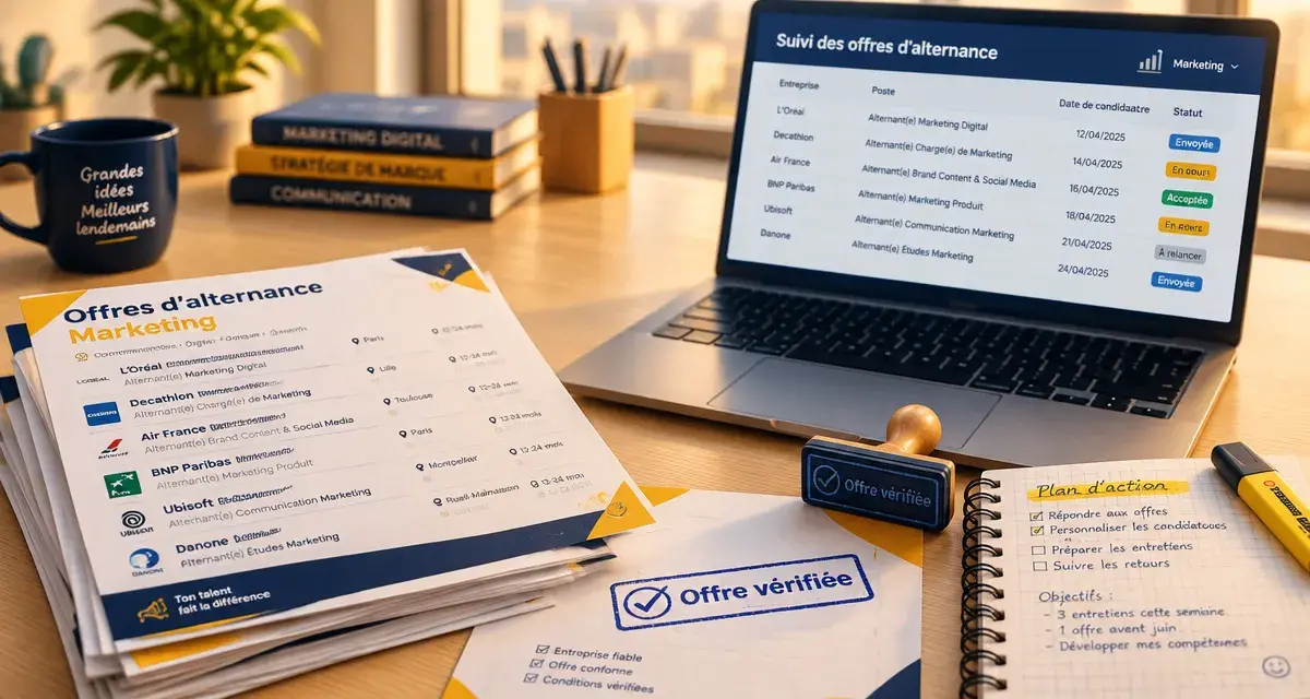 Alternance marketing à Paris : offres vérifiées et ciblage métier